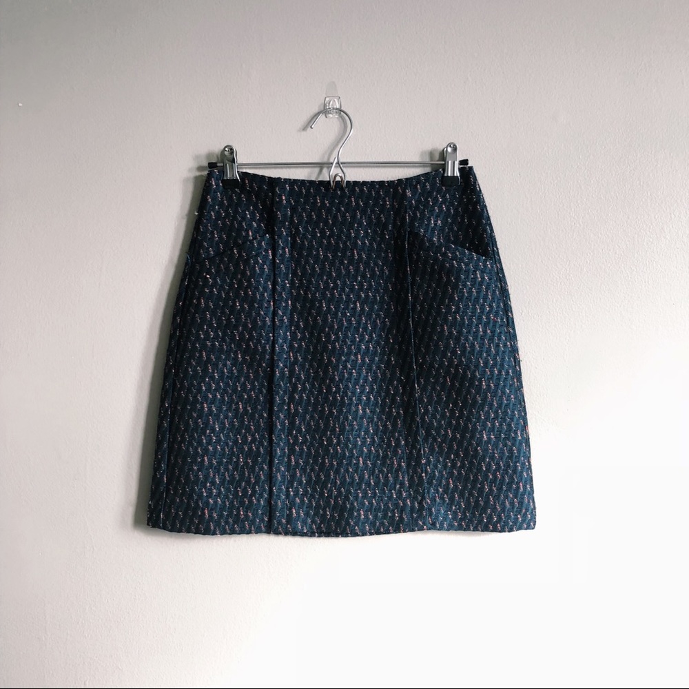 Ann Taylor LOFT Candy Cane Tweed Skirt